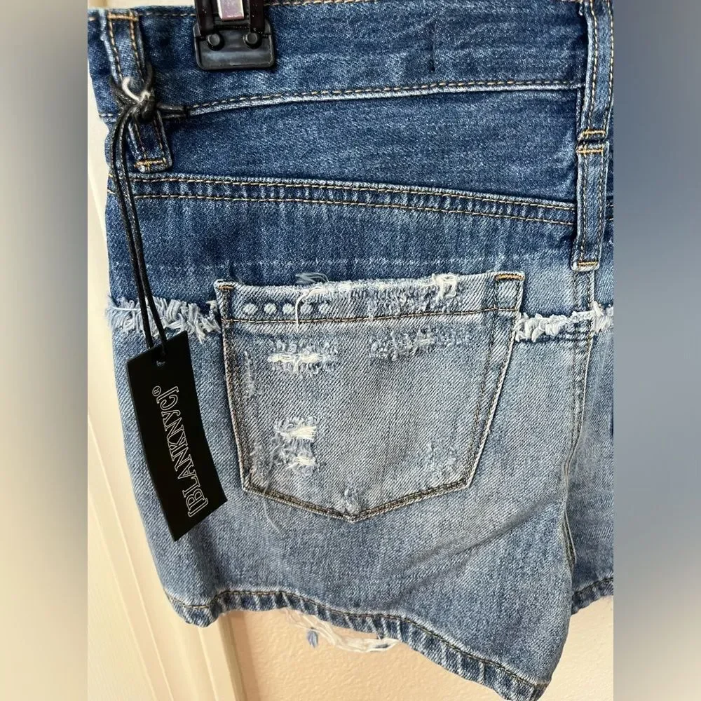 NWT Women’s Blank NYC The Essex Classic Cut-Off Jean Shorts Size 26 #225